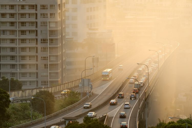 Poluição na cidade.