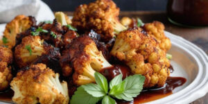 Receita De Couve Flor Assada Com Molho Barbecue
