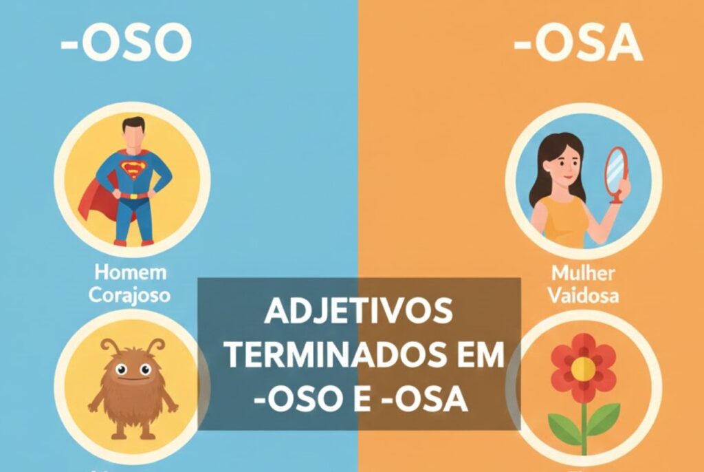 50 Exemplos De Adjetivos Terminados Em Oso e Osa
